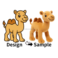 Sortie d'usine Jouet chameau en peluche doux personnalisé Jouets animaux en peluche OEM ODM Peluche chameau personnalisée pour enfants Cadeaux Promotion