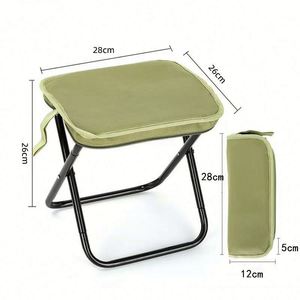 Small Foldable <b>Backpack</b> Portable Camping Folding Chair Collapsible Stool Footstool Step Seat for Hike Fishing Travel - Product Image 3