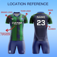 Maillot de football personnalisé sur mesure, impression de qualité thaïlandaise, broderie de logo, équipe de club, entraînement, ensemble de maillot de football vierge, Z25820