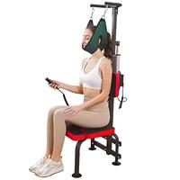 Chaise de traction cervicale électrique, chaise/tabouret de traction inversée pour étirements du cou