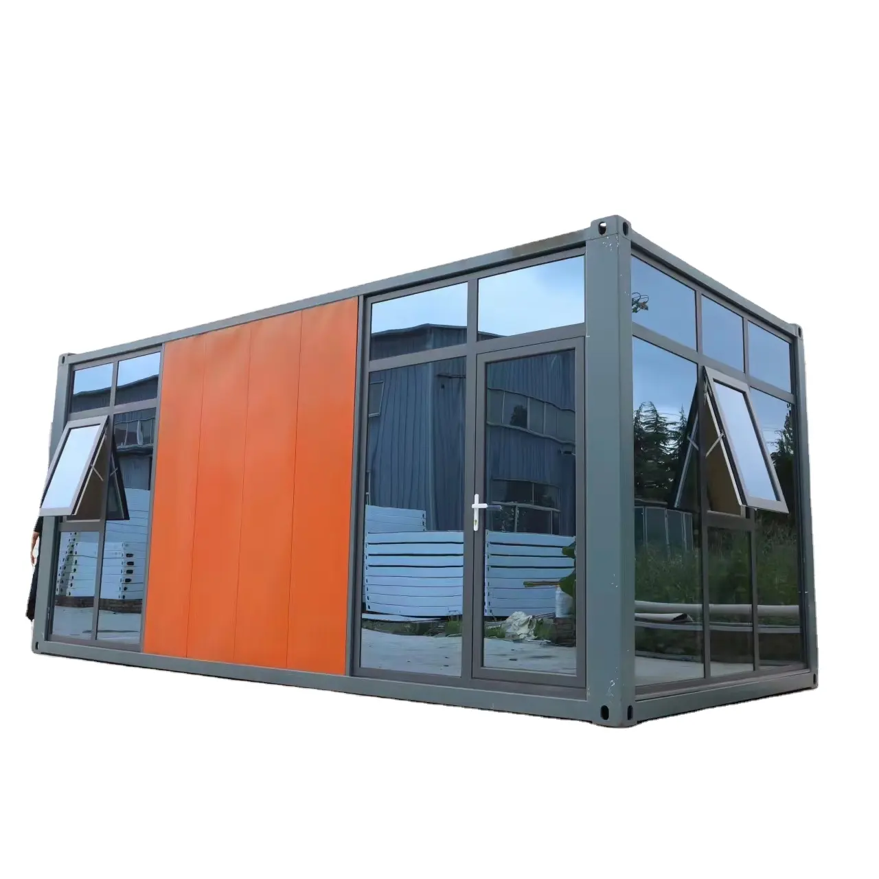 조립식 주택 조립식 홈 컨테이너 철골 구조 하우스 컨테이너 샌드위치 벽 용 확장 가능한 모듈 단위