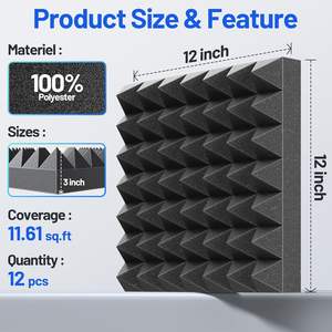 Filtro in Schiuma di Carbone Attivo ad Alta Densità con Grafene, 30 PPI, per Acquario e Coltivazione Idroponica, 40mm - Product Image 3