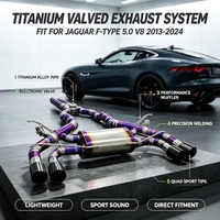 Système d'échappement léger pour Jaguar F-TYPE 5.0 V8 2013-2024, échappement Catback en titane, tuyaux en X, amélioration des performances