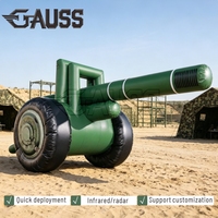 Modèle de howitzer gonflable M7 Air sur mesure, échelle 1:1, maquette de canon Bofors haute précision pour l'extérieur