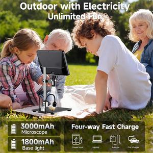 1080Pステレオデジタル顕微鏡 携帯電話修理用 DM12 トリコスコピーカメラ 10.1インチIPS液晶画面 12MP写真撮影 ABS製 - Product Image 5