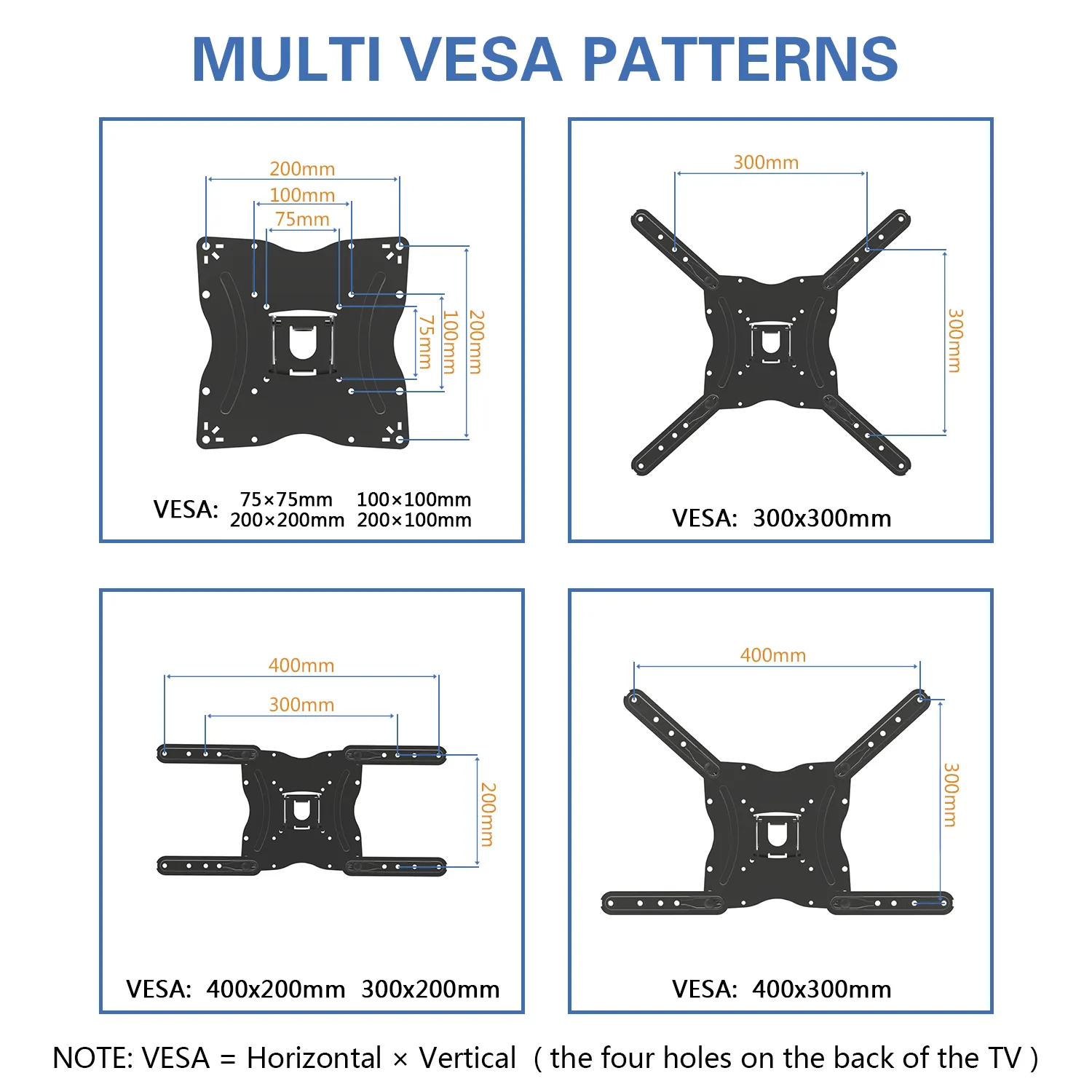 CHARMOUNT MAX VESA 400 * 400 mm Drehbare Neigung Fernsehhalterung LCD-TV-Halterung Full Motion Invision Fernsehhalterung für Sony Philips Skyworth