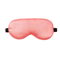Masker Mata Tidur Sutra Tali Elastis yang Dapat Disesuaikan Satin Lembut Penghalang Cahaya Ramah Kulit Alat Bantu Tidur untuk Perjalanan, Tidur Siang, Tidur Malam
