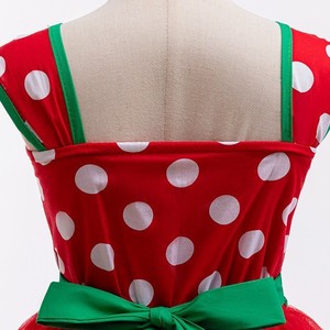 BAIGE Nuovo <span class=keywords><strong>Vestito</strong></span> Principessa Mickey <span class=keywords><strong>Minnie</strong></span> a Pois per Bambine, Abbigliamento Intero con Colletto a O e Pizzo Dolce - Product Image 5