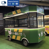 Mini Foodcourt Écologique en Acier Galvanisé – Kiosque Mobile Conteneurisé sur Remorque à 4 Roues – Tiny House sur Roues pour Extérieur