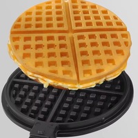 Machine à gaufres professionnelle à tête unique avec bouton de réglage, machine à crêpes et à gaufrettes pour stands commerciaux