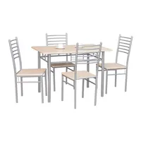 Meubles de salle à manger modernes en métal de luxe, ensemble de table et de chaises à quatre places pour cuisine, salon ou villa par Ulandy