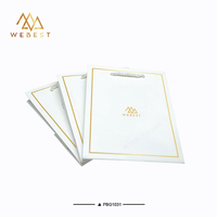 Webest Sac en papier portable Sac en papier pour café Sac en papier de luxe avec logo