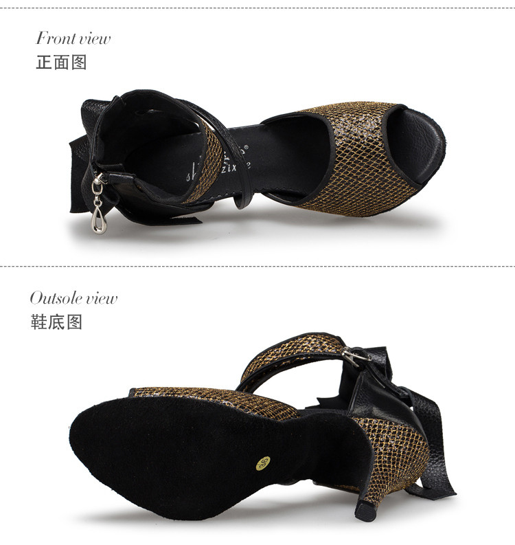 Ladies Latin Dance Shoes Professional High Heeled Tango Jazz Salsa Dancing Shoes Women