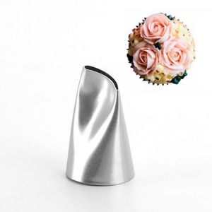 Rose Petal Butter Piping Tip 304 Stainless Steel Reusable Baking Tool Cake Decorating Supplies - Product Image 1