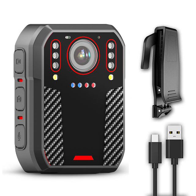 Patrol Pocket Mini Camera 1080p Rechargeable Body Video Recorder Visible Warning Light Night Vision Body Worn Camera