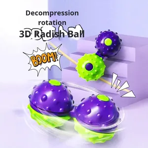 Venta al por mayor plástico dedo Spinner zanahoria bola mano Dispositivo de alivio para el manejo del estrés conectado masaje Spinner Fidget Spinners - Product Image 6