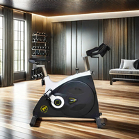 Vélo de spinning professionnel multi-réglable en acier avec résistance magnétique et roue principale stable de 18 kg pour usage en salle de sport