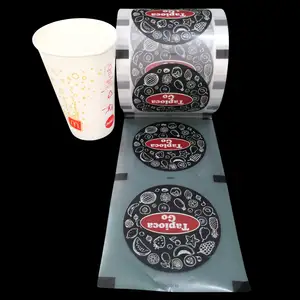 Customized Printing PP Cup PET Cup Film Seal Cup Sealing Machine Film Foam Tea Seal Film Custom Packaging