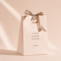 Sacs cadeaux en papier imprimés sur mesure, sacs d'emballage de luxe recyclables avec poignée en ruban pour cosmétiques, vêtements, bijoux, cadeaux