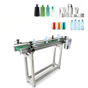 Yeni kılavuz rayı ile <span class=keywords><strong>Mini</strong></span> paslanmaz çelik/alüminyum bant konveyör otomatik küçük PVC/PU konveyör bant makinesi ayarlanabilir hız - Product Image 3