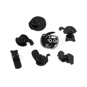 高品质金属礼品金属别针批发卡通液体猫胸针水杯里的猫可爱猫咪软珐琅别针 - Product Image 5