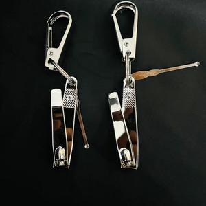 618 Cortaúñas de pizarra blanca, Llavero grande, Cortaúñas portátiles para adultos, Alicates para uñas, Afilados, Suministro de dos unidades - Product Image 1