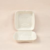 Vaisselle jetable, boîtes à lunch micro-ondables de 8 pouces, qualité alimentaire, pour les restaurants à emporter, en papier et en bagasse