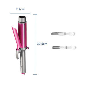 Fer à friser Kemei 32 mm à chauffage rapide, ionique, avec réglages de température ajustables pour des boucles lisses - Product Image 3