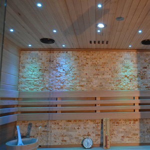 Cá nhân phòng tắm hơi gỗ truyền thống bảng điều khiển kép vật lý đèn nóng LED liệu pháp ánh sáng - Product Image 5