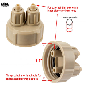 Accesorios para Acuarios EWE, Kits de Sistema de <span class=keywords><strong>CO2</strong></span> para Bricolaje, Generador para Peceras, Tapa para Botella - Product Image 2