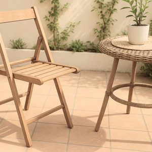 Sedie Pieghevoli in Legno di Faggio 42x40x78 Cm per Interni ed Esterni Senza Braccioli - Product Image 4