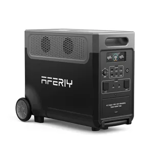 Generator Aferiy New Design 3840Wh Power Station Portable Solar Generator For Camping Lifepo4 Battery Battery 3600w Power Generator