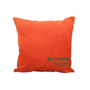 Cuscini e Cuscini Decorativi in Velluto Antelina Arancione Rosso 60*60 Ice Point - Product Image 1