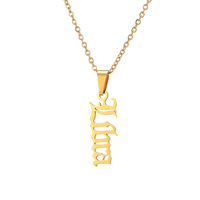 Accessoires de mode, collier tendance en acier inoxydable avec pendentif du zodiaque, chaîne de clavicule pour femme, cadeau de bijoux pour la Saint-Valentin