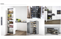 Komplettlösung Maßgefertigtes Umweltfreundliches Wasserfestes Modulares Küchenschrank-Design für Moderne Wohnungsprojekte