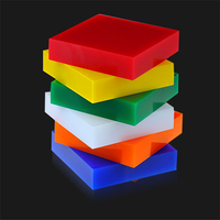 Mini-feuille acrylique colorée et personnalisée, 3mm, nouveau produit, d'usine, taille personnalisée, écologique