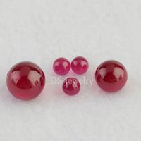 5 # boule de rubis corindon rouge synthétique prix de perles de rubis pierre précieuse