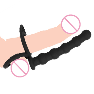 Juguetes Sexuales Anales 2023, Dildo de <span class=keywords><strong>Doble</strong></span> Penetración y Tapón <span class=keywords><strong>Anal</strong></span>, Estimulador de Punto G, Anillo para Pene, Bolas Anales Sin Vibradores - Product Image 2