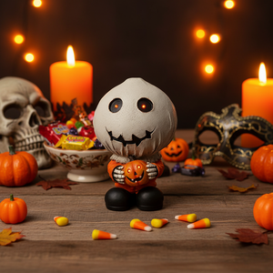 Estatua <span class=keywords><strong>de</strong></span> Resina <span class=keywords><strong>de</strong></span> Sam para Halloween 2026 con Diseño <span class=keywords><strong>de</strong></span> Calabaza Iluminada, Figura <span class=keywords><strong>de</strong></span> <span class=keywords><strong>Terror</strong></span> para Decoración <span class=keywords><strong>de</strong></span> Mesa <span class=keywords><strong>de</strong></span> Casa Embrujada, Se Acepta OEM/ODM - Product Image 1