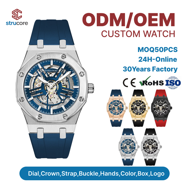 Branded Dial Automatic Mechanical Watch 41MM Hardened Glass Folding Clasp Japan Movement Luminous Antique Style for Collectors