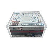 Boîte de présentation en acrylique pour Elite Trainer Box Pokémon TCG, collection Ultra Premium, boîte de boosters, étui en acrylique ETB