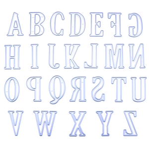 Tùy Chỉnh Lớn Lớn Bảng Chữ Cái Thiết Lập Chết Cắt Thư Kim Loại Cắt Chết Stencil Scrapbooking Dập Nổi Mới Giáng Sinh Thủ Công Tùy Chỉnh - Product Image 3