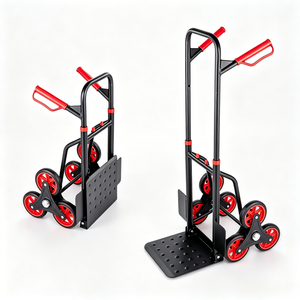 Carretilla Plegable para Subir <span class=keywords><strong>Escaleras</strong></span> <span class=keywords><strong>de</strong></span> Alta Resistencia <span class=keywords><strong>de</strong></span> 150 kg, Carretilla <span class=keywords><strong>de</strong></span> Carga con 6 Ruedas para Mudanzas y Entregas en el Hogar - Product Image 1
