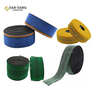 Yanyang sofa <span class=keywords><strong>Webbing</strong></span> vành đai bán buôn 5cm 7cm ban nhạc băng mạnh mẽ nặng màu xanh lá cây đồ nội thất đàn hồi webbings - Product Image 4