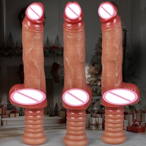 Dildo en silicone de haute qualité, jouets sexuels pour femmes, pénis télescopique, masturbation féminine, chauffage, télécommande, grand modèle LM-A186-2 - Product Image 4