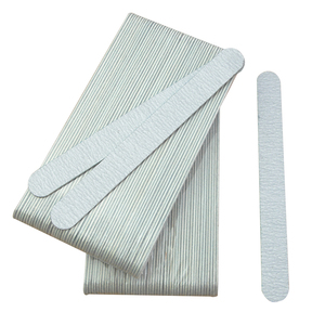 Double Side Custom Logo Abrasive Zebra Gray Emery Board Disposable Wooden Nail File