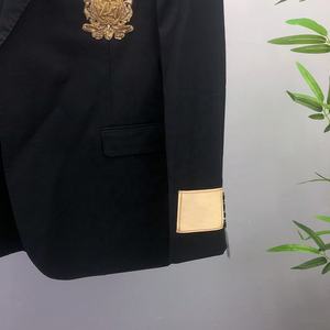 2024 primavera e autunno nuovo abito Casual da <span class=keywords><strong>uomo</strong></span> di alta qualità alla moda <span class=keywords><strong>doppiopetto</strong></span> due pezzi Set da <span class=keywords><strong>uomo</strong></span> - Product Image 5