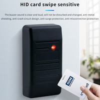Lecteur de cartes de contrôle d'accès étanche RFID 125kHz Wiegand 26~37 Communication RS485/RS232/TTL Matériau ABS