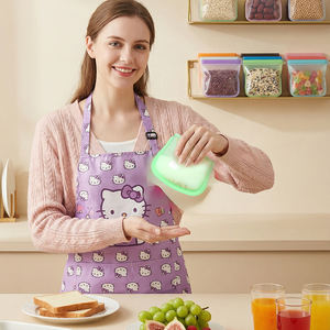 फैक्टरी थोक 200 मिलीलीटर पुनः प्रयोज्य बीपा-मुक्त सिलिकॉन बेबी दूध भंडारण बैग 100% प्लैटिनम सिलिकॉन खाद्य भंडारण बैग - Product Image 5