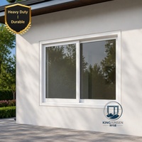 Ventana Corredera de Aluminio AS2047, Color Blanco Perla, Resistente, Moderna, Horizontal, para Exteriores, Ideal para Villas y Garajes de Lujo